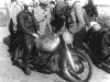 Les Graham on the 1948 Works AJS Porcupine